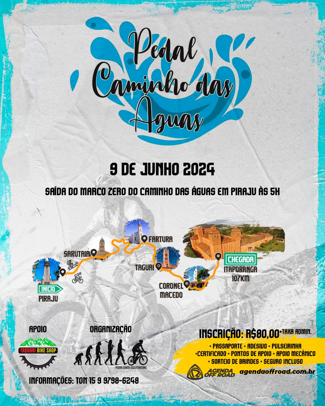 Imagem da etapa Pedal Caminho das Águas
